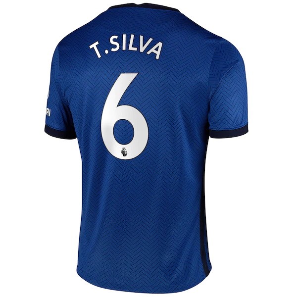 Maglia Chelsea NO.6 T. Silva 1ª 2020-2021 Blu